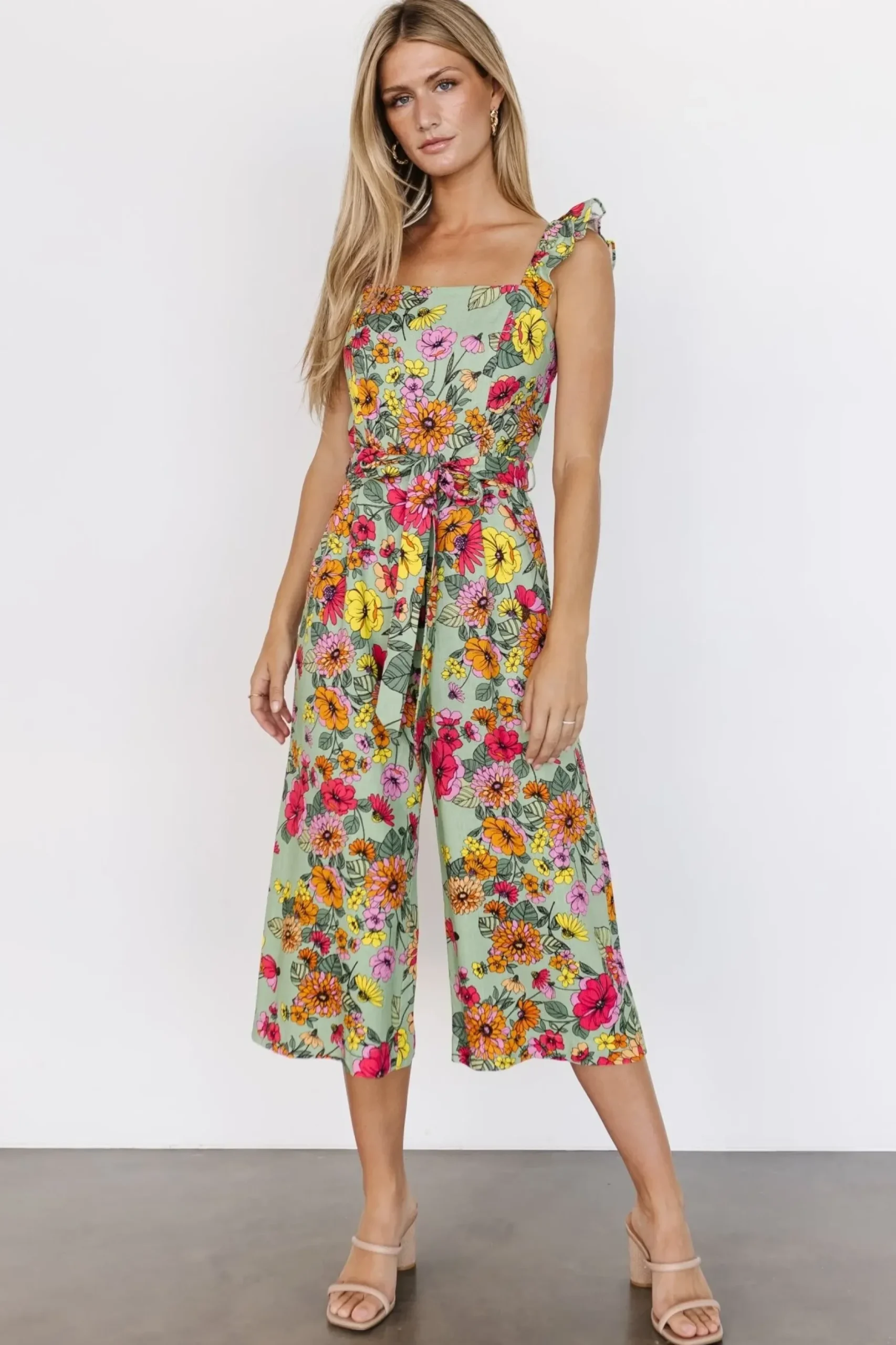Baltic Born JUMPSUITS + ROMPERS|Gemma Jumpsuit | Sage Multi
