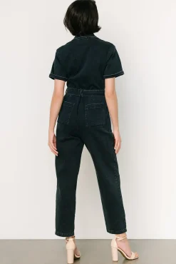 Baltic Born WINTER ESSENTIALS|Geneva Button Jumpsuit | Washed Black