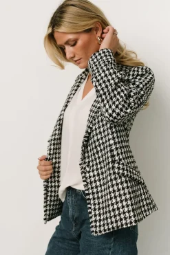 Baltic Born outerwear|Ginerva Blazer | Black + Ivory