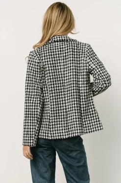 Baltic Born outerwear|Ginerva Blazer | Black + Ivory