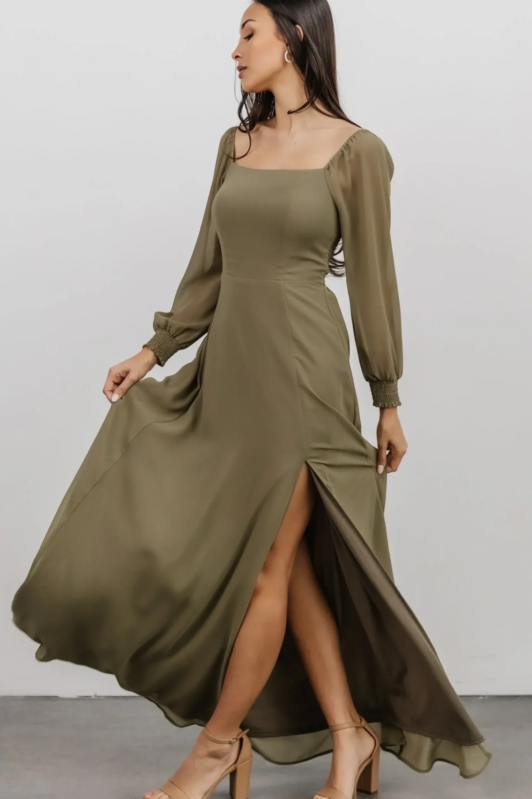 Baltic Born maxi dresses|WEDDING SUITE|Giselle Maxi Dress | Dusty Olive