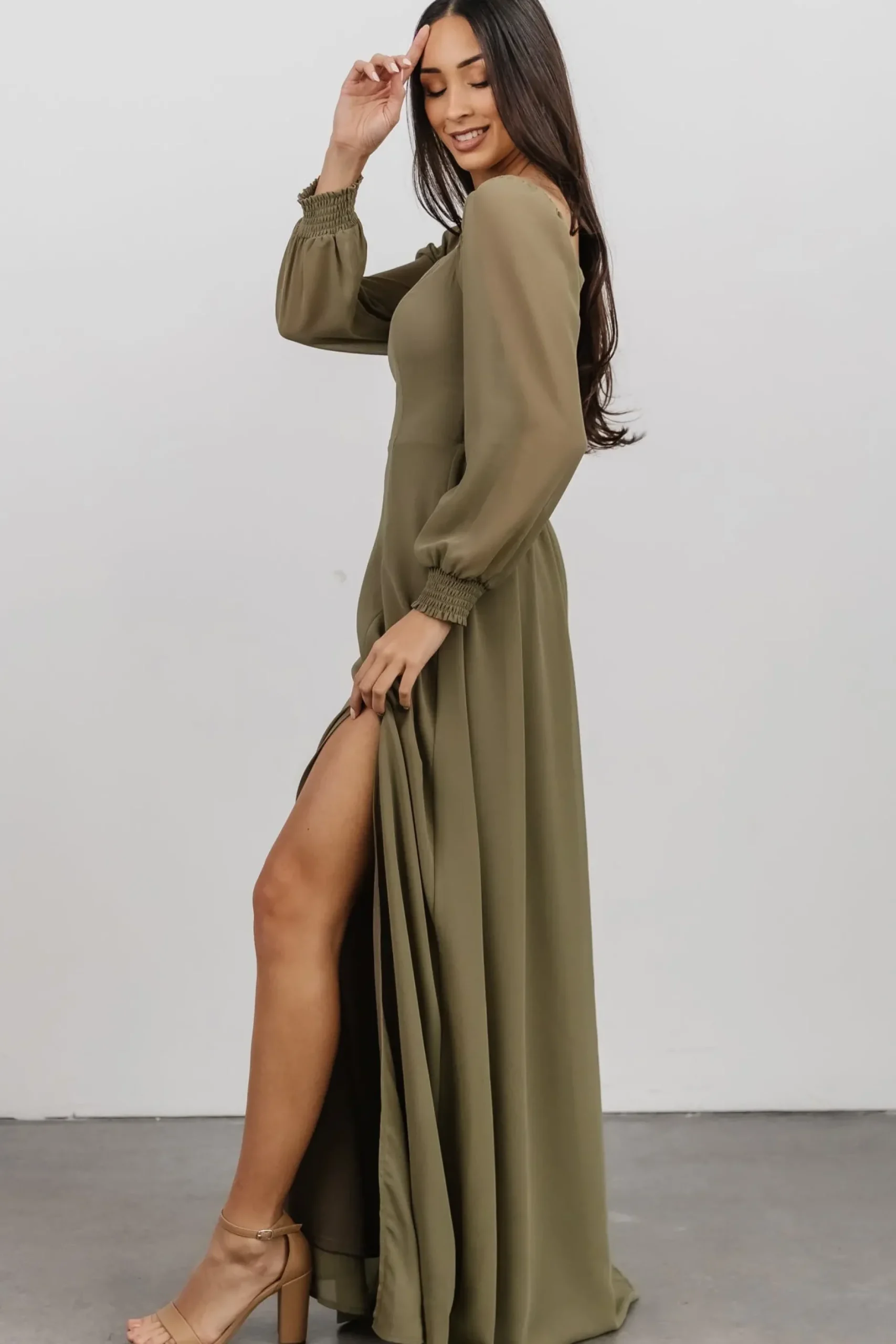 Baltic Born maxi dresses|WEDDING SUITE|Giselle Maxi Dress | Dusty Olive