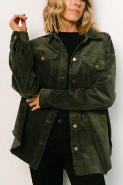 Baltic Born outerwear|WINTER ESSENTIALS|Greeley Corduroy Jacket | Deep Green
