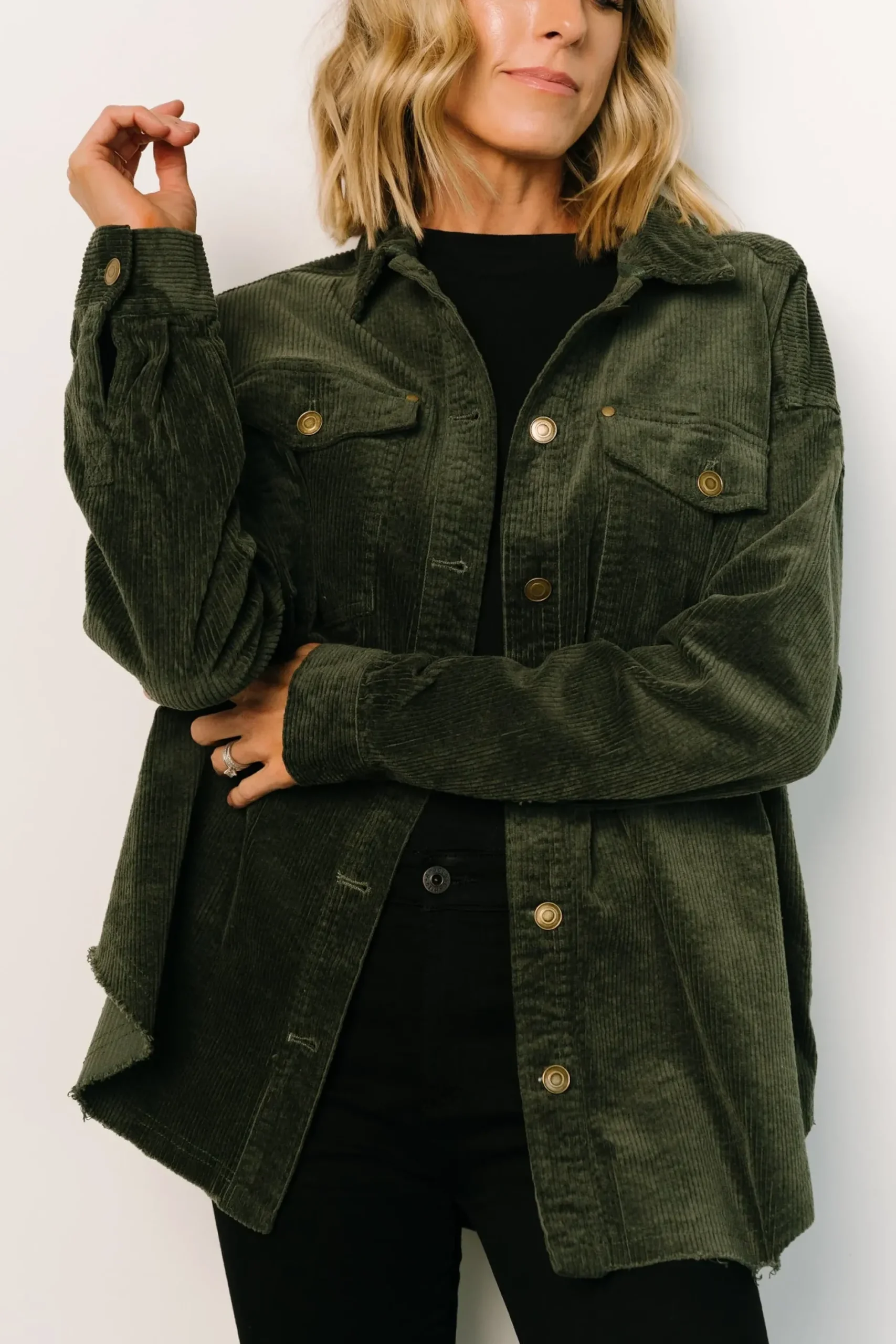 Baltic Born outerwear|WINTER ESSENTIALS|Greeley Corduroy Jacket | Deep Green