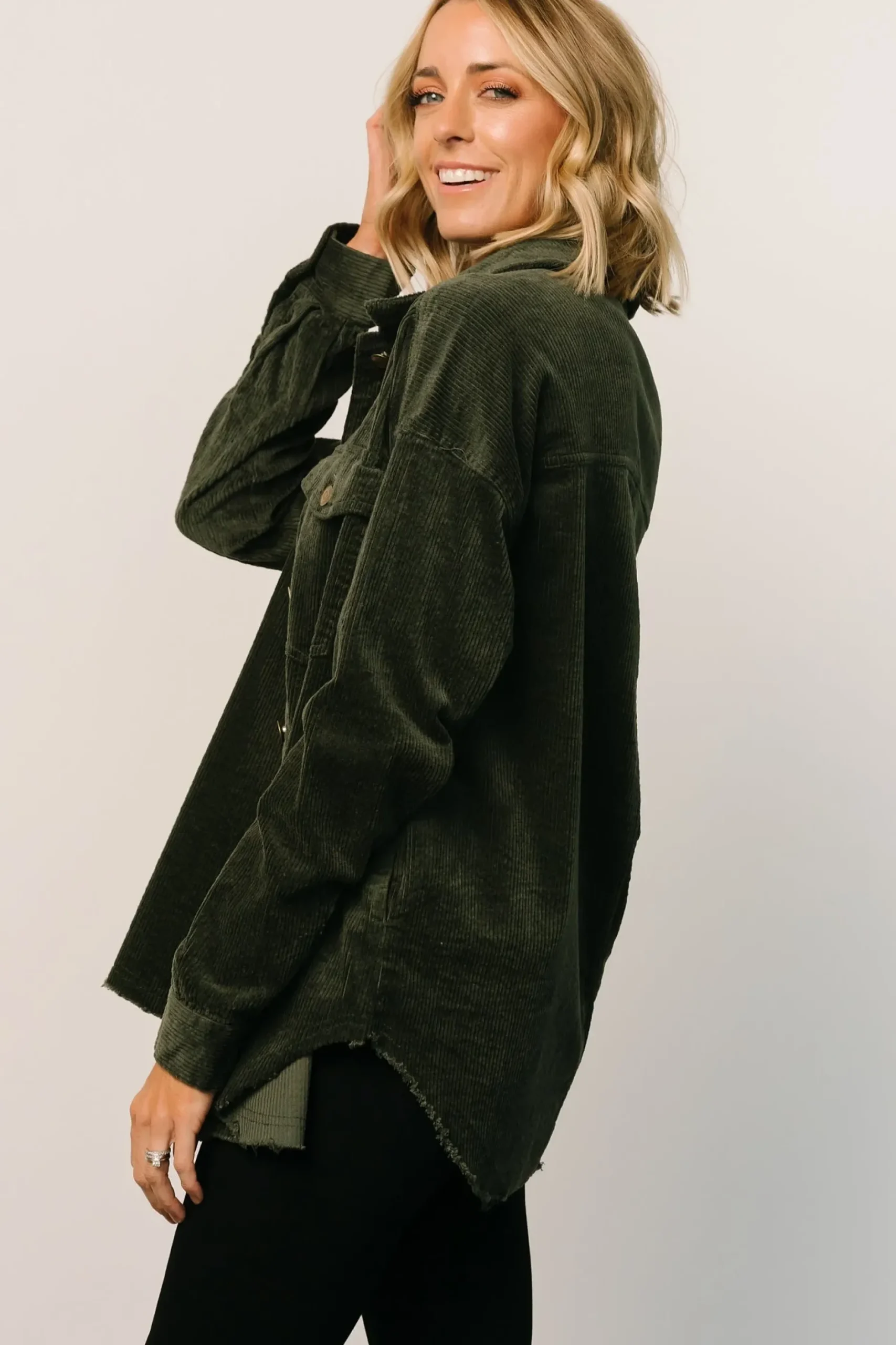 Baltic Born outerwear|WINTER ESSENTIALS|Greeley Corduroy Jacket | Deep Green