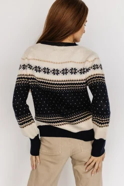 Baltic Born TOPS|sweaters|Griffin Knit Sweater | Navy Multi