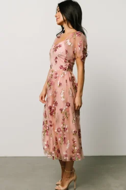 Baltic Born WINTER ESSENTIALS|COMING SOON|Gwyneth Tulle Midi Dress | Blush Floral