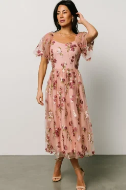 Baltic Born WINTER ESSENTIALS|COMING SOON|Gwyneth Tulle Midi Dress | Blush Floral