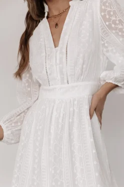 Baltic Born SALE|Harmony Embossed Dress | Off White