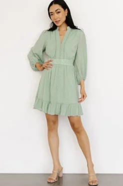 Baltic Born SALE|Harmony Embossed Dress | Sage