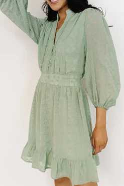 Baltic Born SALE|Harmony Embossed Dress | Sage