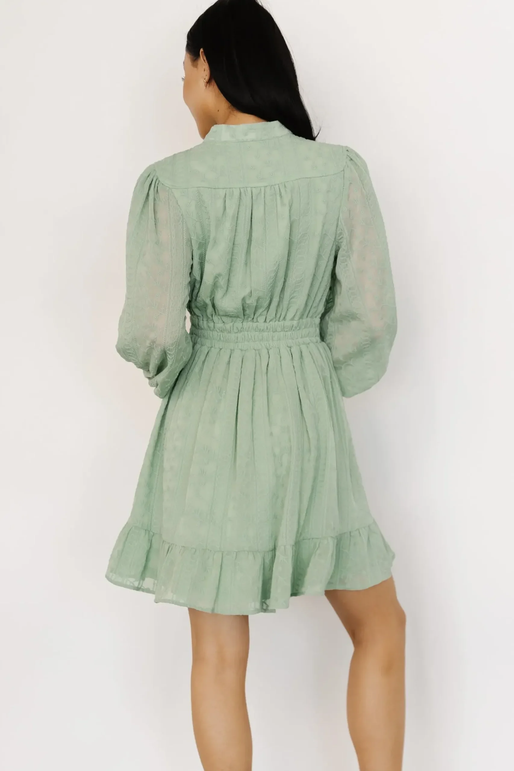 Baltic Born SALE|Harmony Embossed Dress | Sage