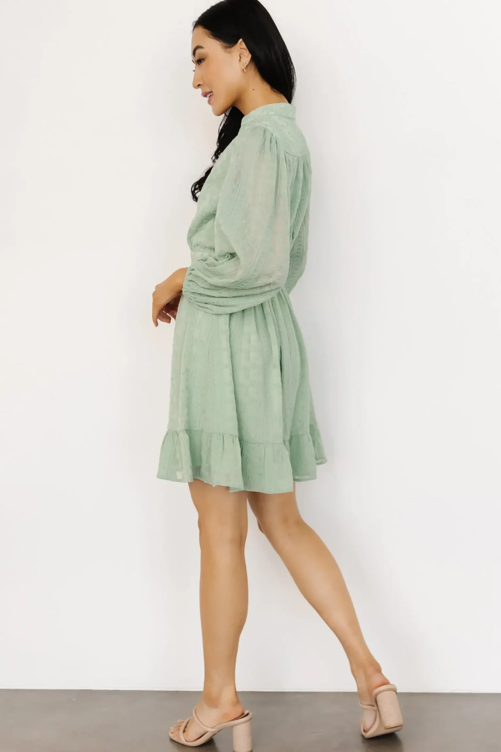 Baltic Born SALE|Harmony Embossed Dress | Sage