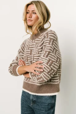 Baltic Born SALE|Hawthorne Knit Sweater | Mocha + Ivory