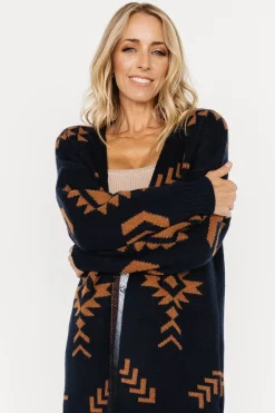 Baltic Born sweaters|cardigans|Hays Oversized Cardigan | Navy + Camel