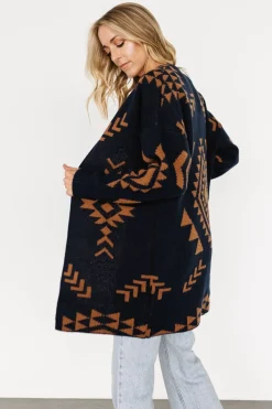 Baltic Born sweaters|cardigans|Hays Oversized Cardigan | Navy + Camel