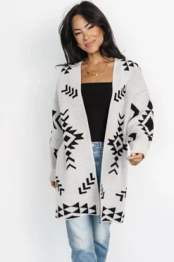 Baltic Born sweaters|cardigans|Hays Oversized Cardigan | Ivory + Black