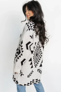 Baltic Born sweaters|cardigans|Hays Oversized Cardigan | Ivory + Black