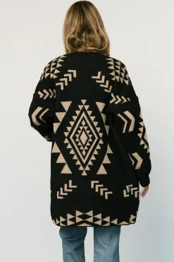 Baltic Born sweaters|cardigans|Hays Oversized Cardigan | Black + Tan