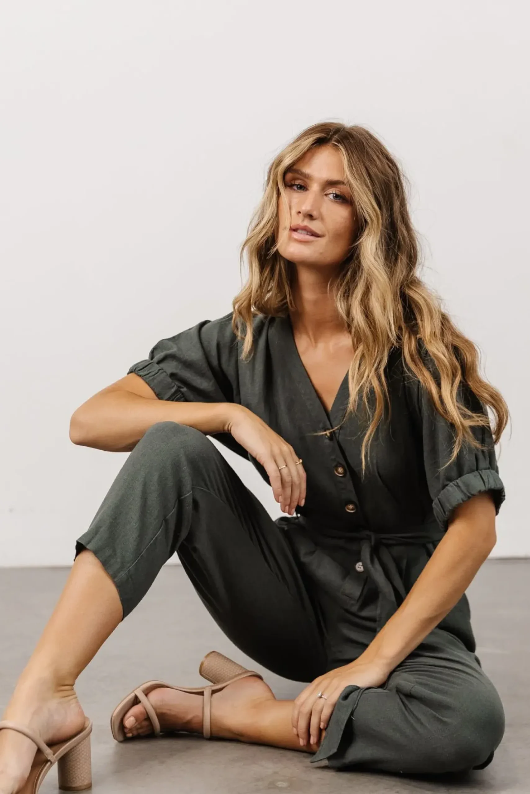 Baltic Born SALE|Heidi Jumpsuit | Dusty Green