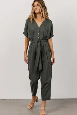 Baltic Born SALE|Heidi Jumpsuit | Dusty Green