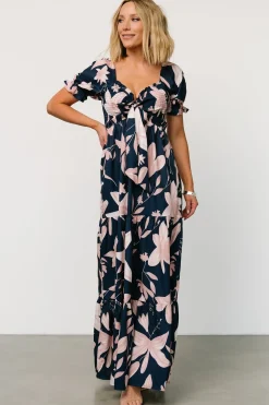 Baltic Born maxi dresses|Hilaria Maxi Dress | Navy + Blush