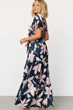 Baltic Born maxi dresses|Hilaria Maxi Dress | Navy + Blush