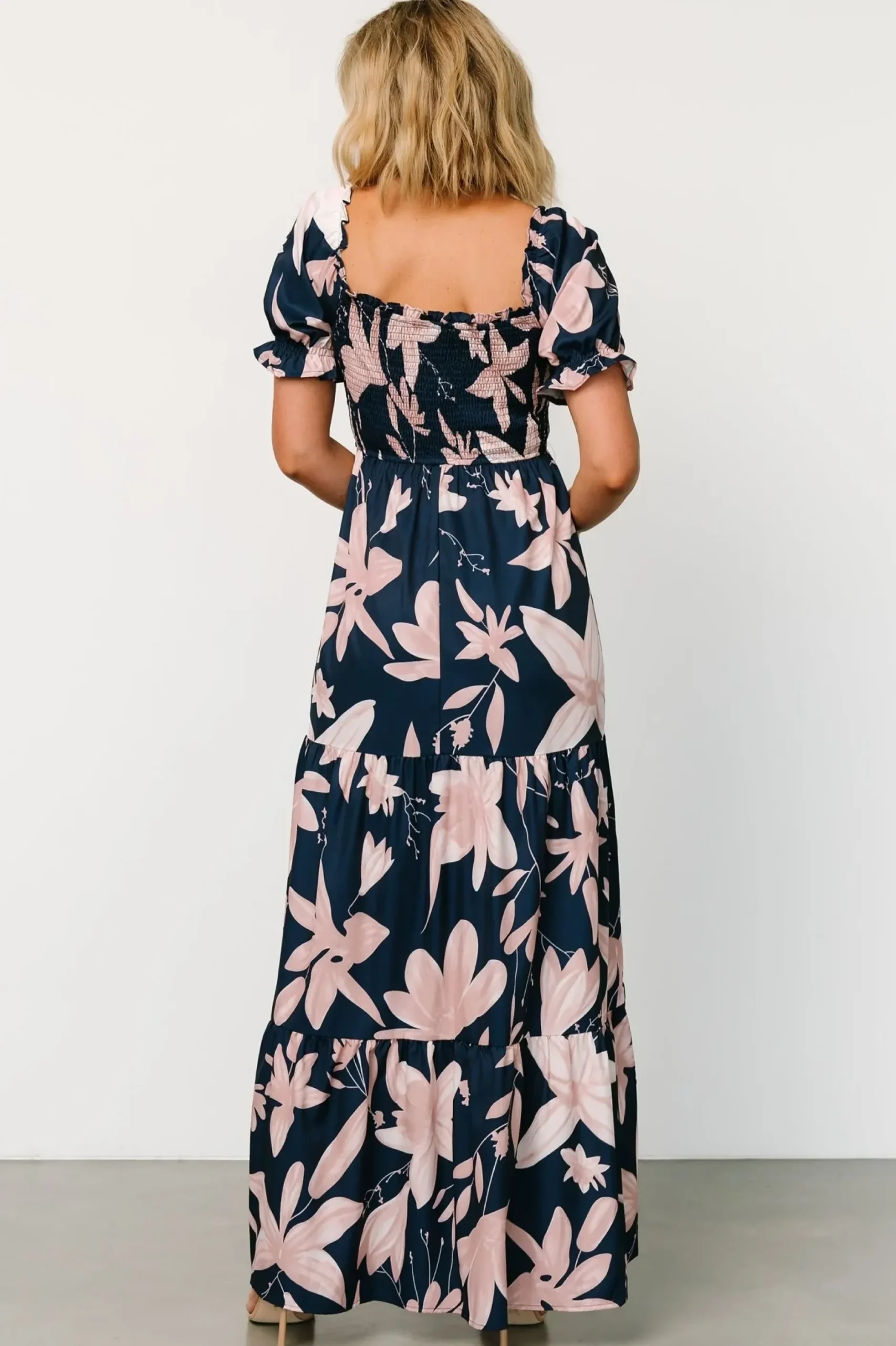 Baltic Born maxi dresses|Hilaria Maxi Dress | Navy + Blush