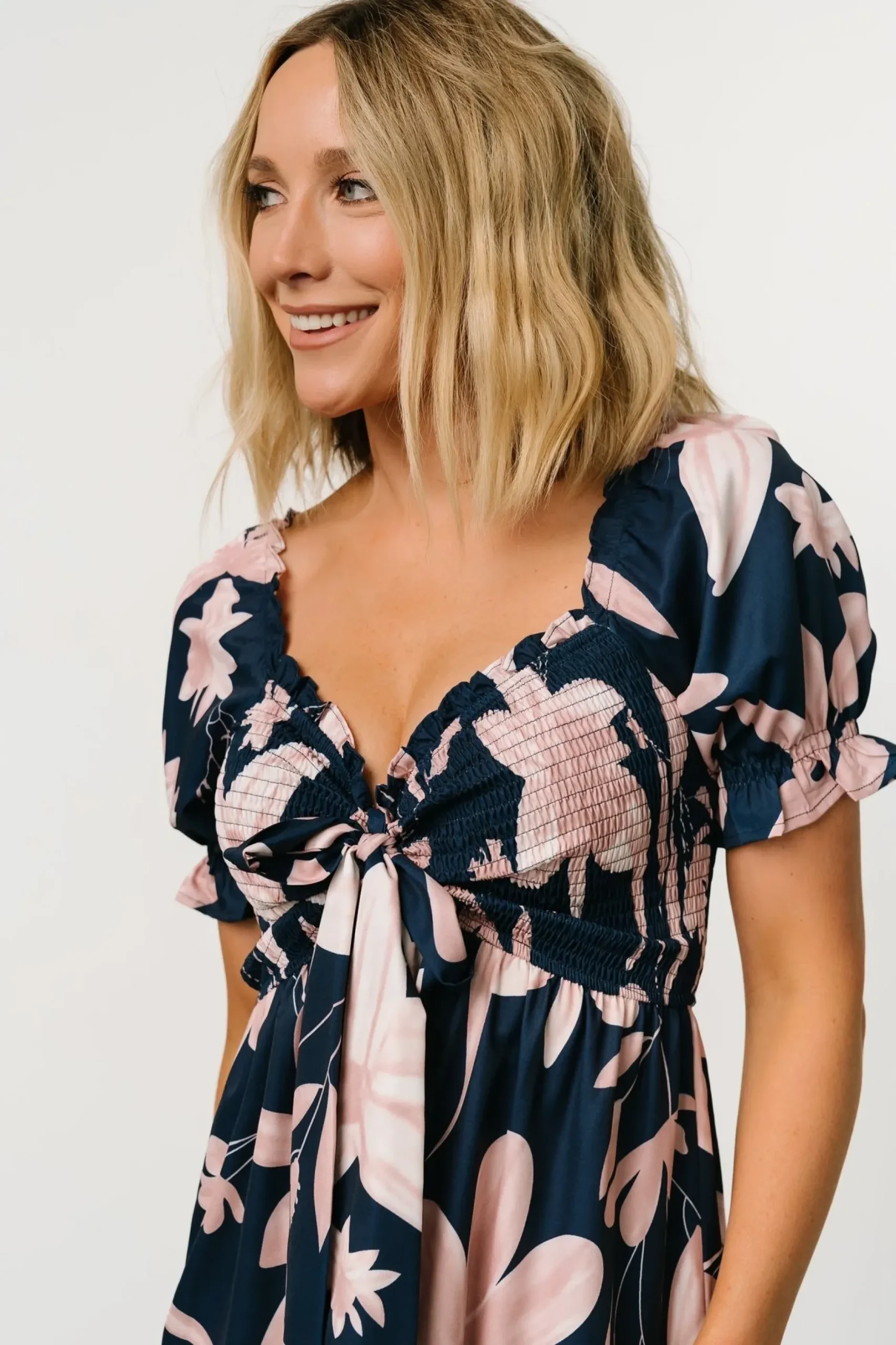 Baltic Born maxi dresses|Hilaria Maxi Dress | Navy + Blush