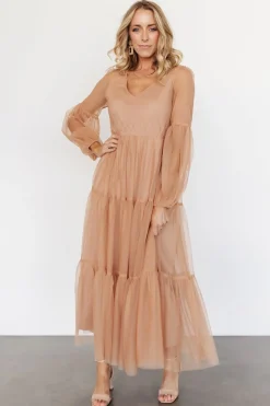 Baltic Born tulle styles|COMING SOON|Hoffman Tulle Maxi Dress | Dusty Camel
