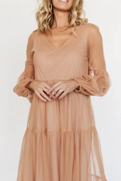 Baltic Born tulle styles|COMING SOON|Hoffman Tulle Maxi Dress | Dusty Camel