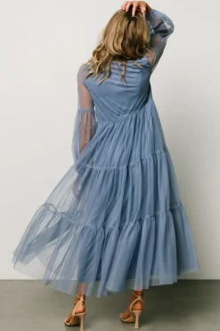 Baltic Born tulle styles|COMING SOON|Hoffman Tulle Maxi Dress | Whisper Blue