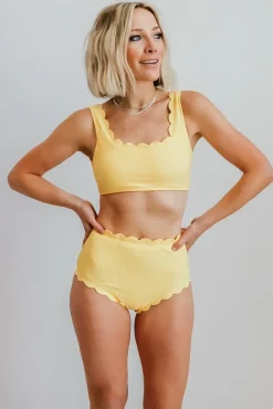Baltic Born bikini|Honolulu High Waist Bikini Bottom | Yellow