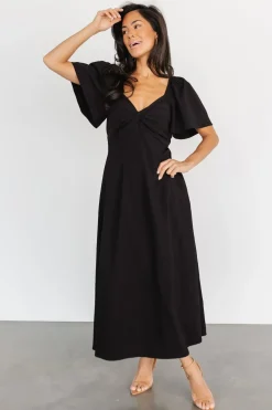Baltic Born COMING SOON|Indie Back Tie Dress | Black