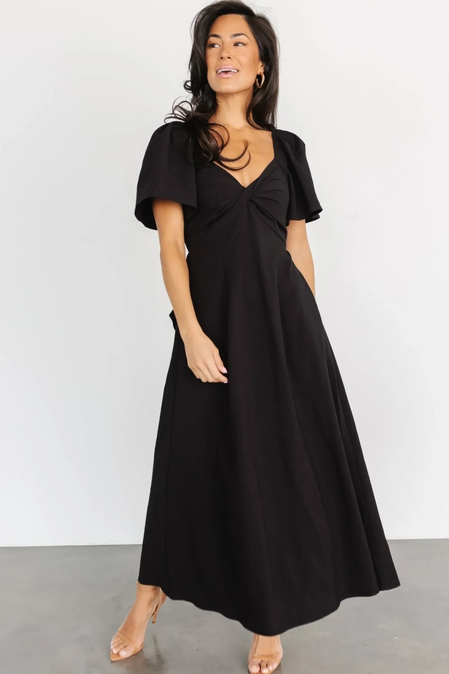 Baltic Born COMING SOON|Indie Back Tie Dress | Black