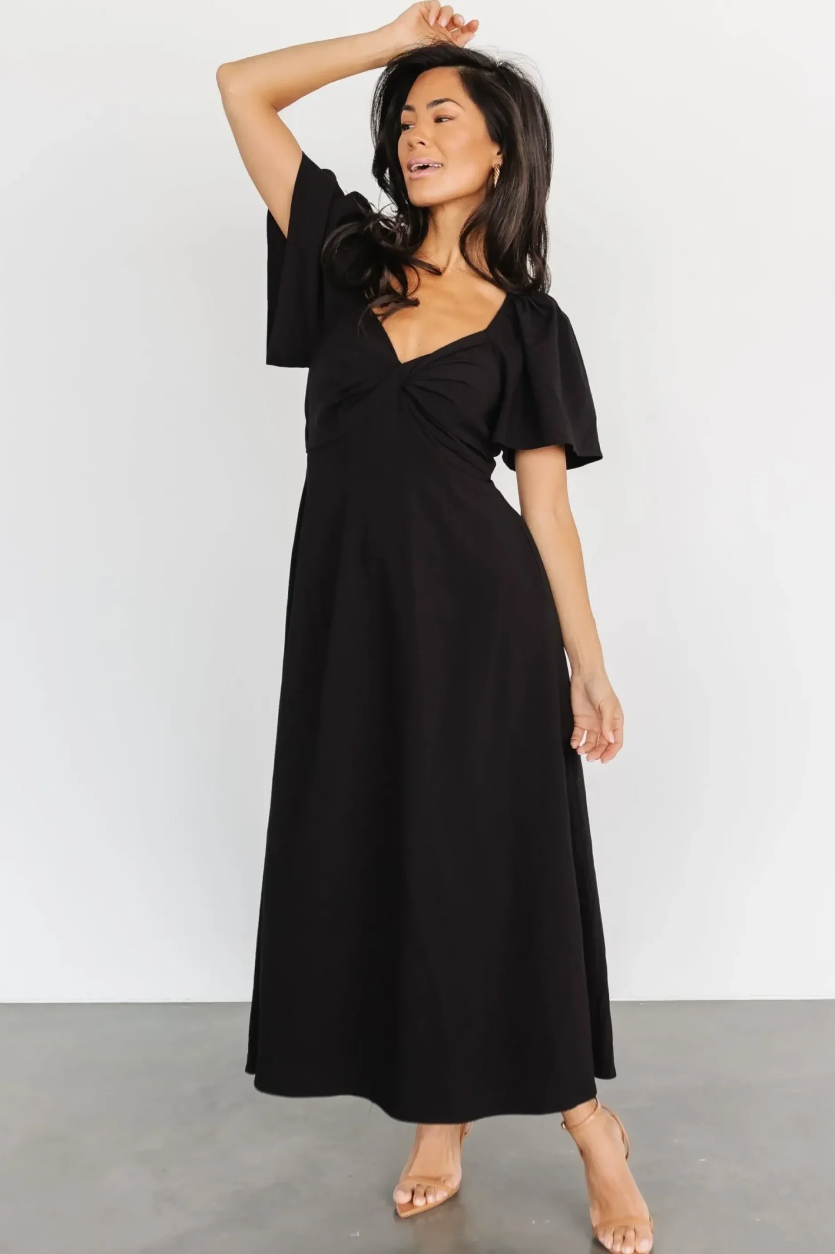 Baltic Born COMING SOON|Indie Back Tie Dress | Black
