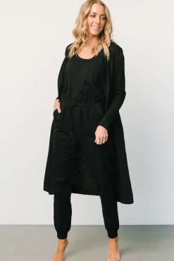 Baltic Born cardigans|Janae Jumpsuit + Cardigan Set | Black