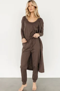 Baltic Born cardigans|Janae Jumpsuit + Cardigan Set | Mocha