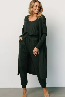 Baltic Born cardigans|Janae Jumpsuit + Cardigan Set | Dark Green