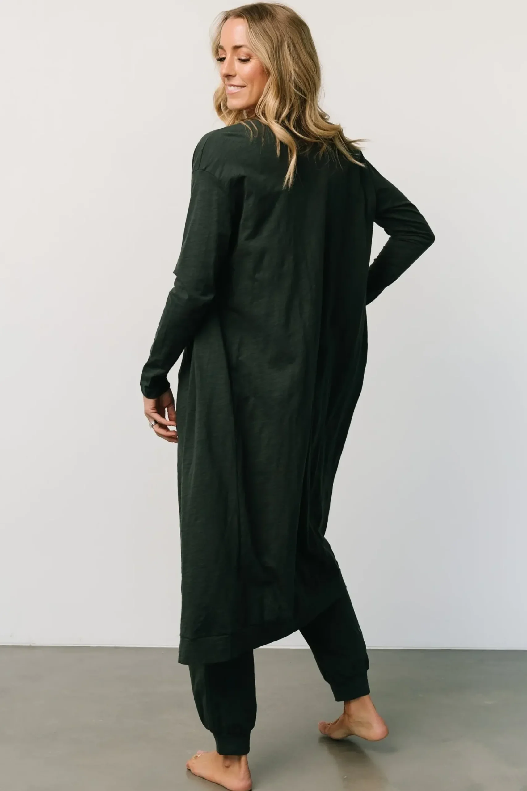 Baltic Born cardigans|Janae Jumpsuit + Cardigan Set | Dark Green