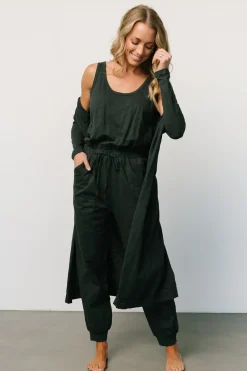 Baltic Born cardigans|Janae Jumpsuit + Cardigan Set | Dark Green