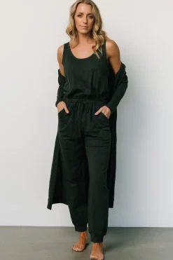 Baltic Born cardigans|Janae Jumpsuit + Cardigan Set | Dark Green
