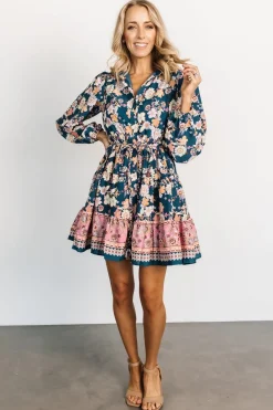 Baltic Born cover up|Jane Short Dress | Jade Multi