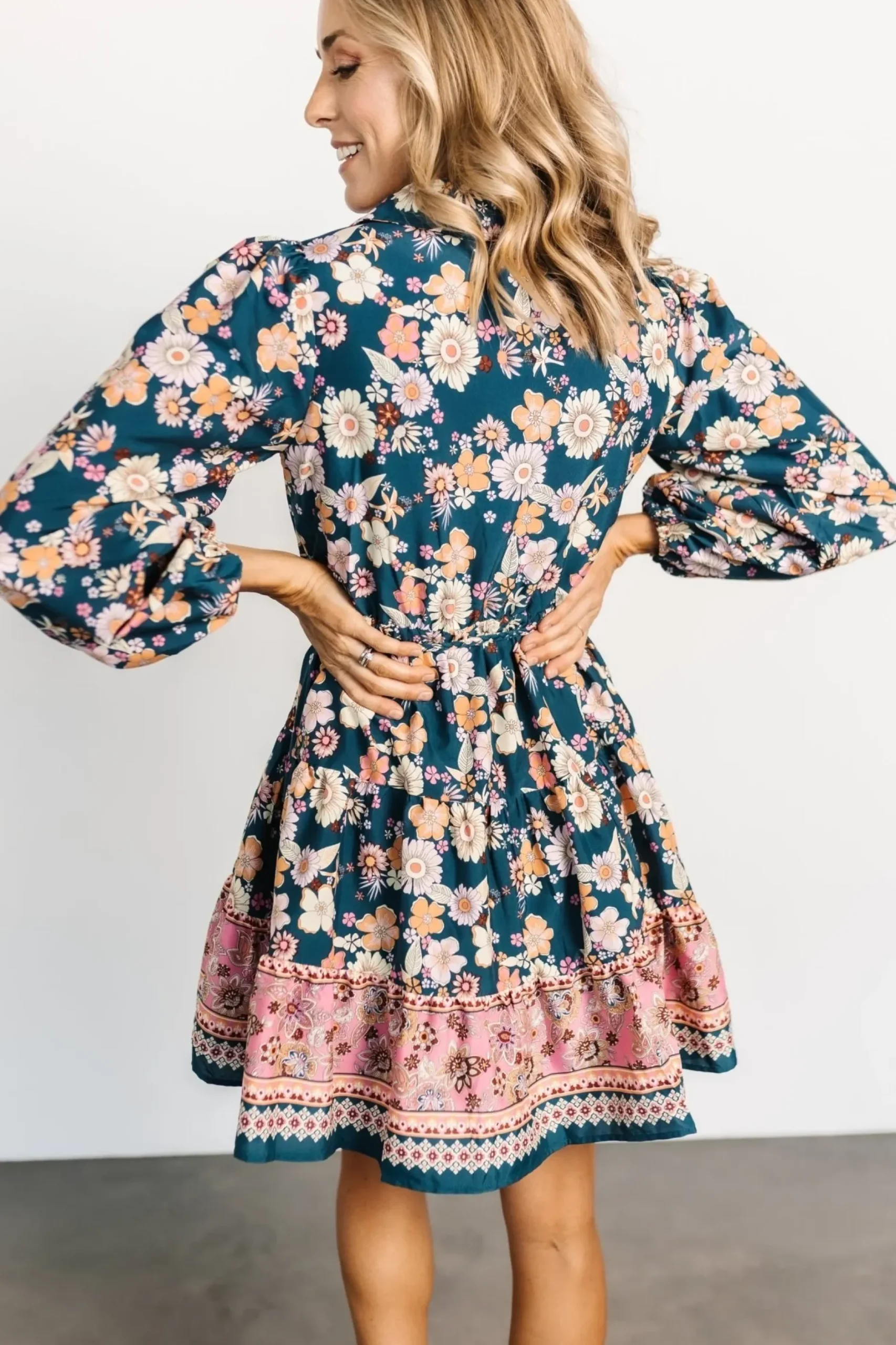 Baltic Born cover up|Jane Short Dress | Jade Multi