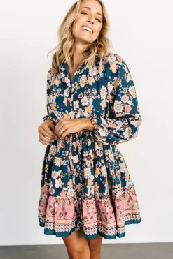 Baltic Born cover up|Jane Short Dress | Jade Multi