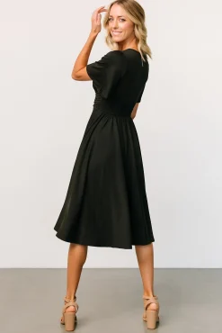 Baltic Born WINTER ESSENTIALS|Janette Midi Dress | Black