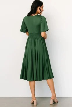 Baltic Born WINTER ESSENTIALS|Janette Midi Dress | Green