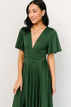 Baltic Born WINTER ESSENTIALS|Janette Midi Dress | Green