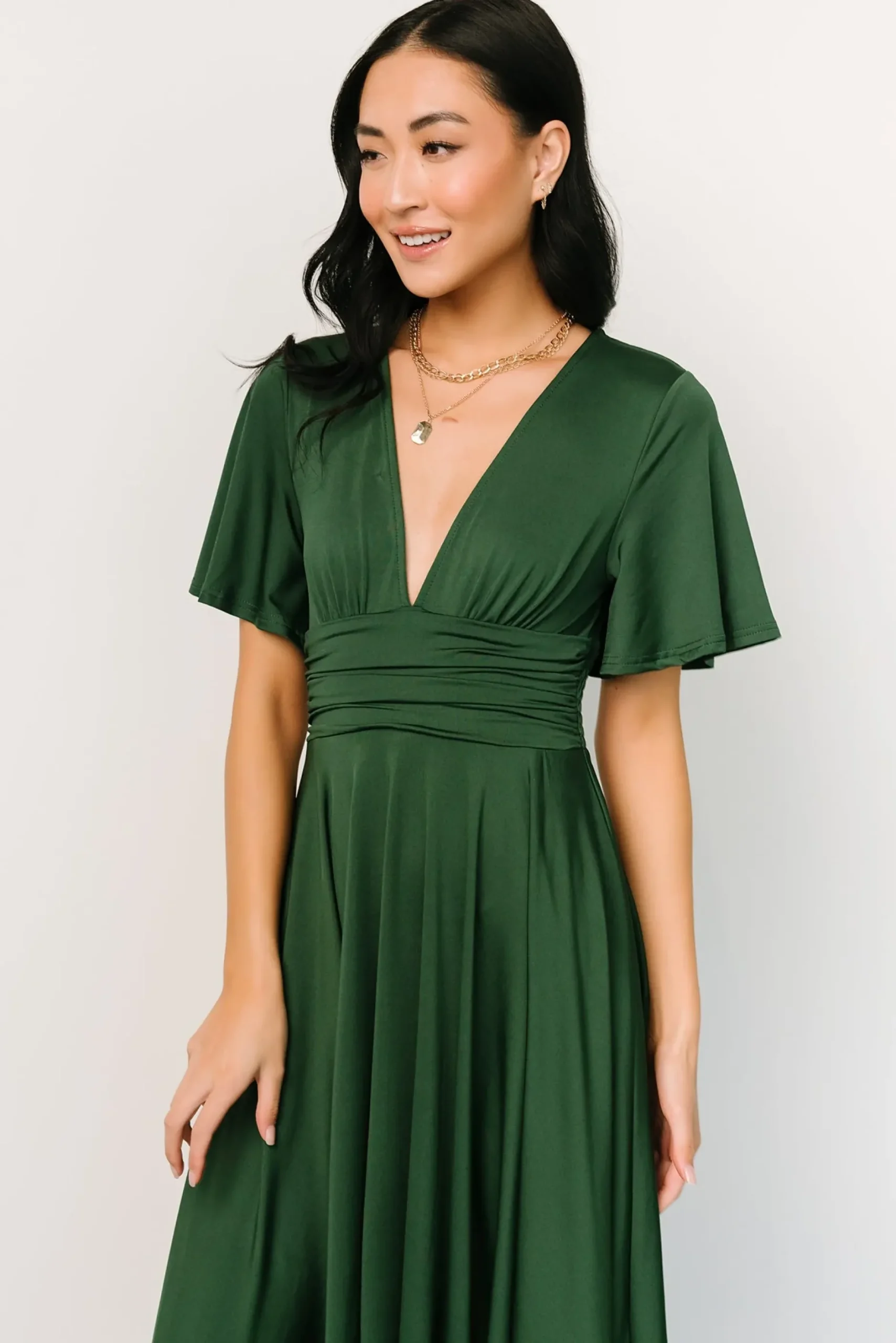 Baltic Born WINTER ESSENTIALS|Janette Midi Dress | Green