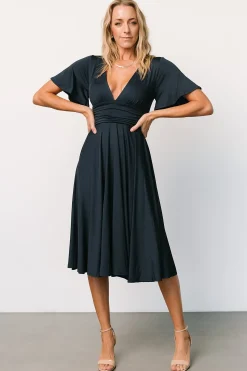 Baltic Born WINTER ESSENTIALS|Janette Midi Dress | Midnight Blue